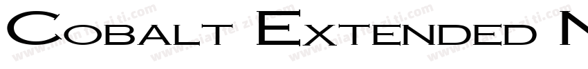 Cobalt Extended Normal字体转换